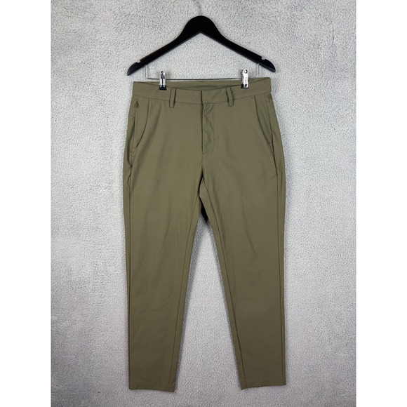 Fabletics Other - Fabletics Pants Mens 32x32 Green Performance Polyester Zip Pocket Slim Tapered